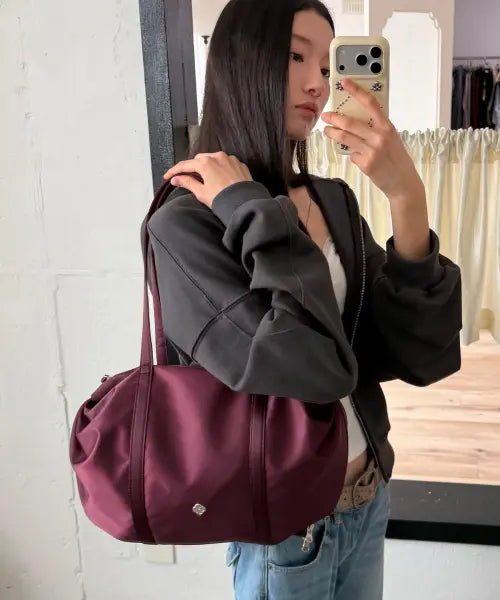 [HEEARI] Aurora Shirring Duffle Bag_Purple / 오로라 셔링 더플백_퍼플