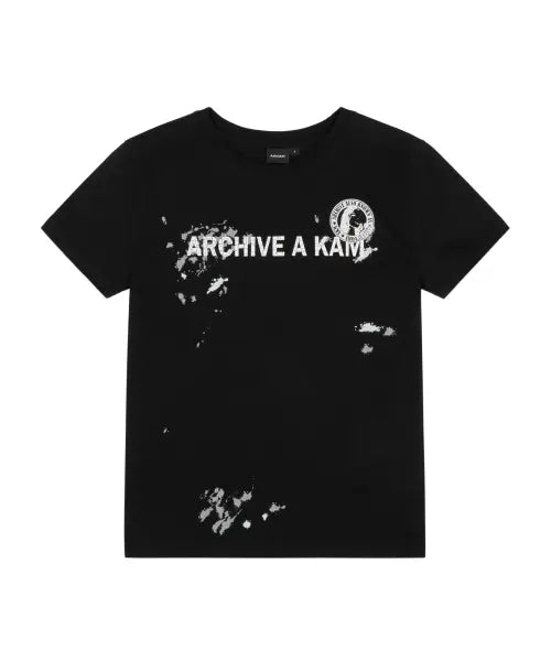 [AAKAM] A Kam Painted Half Top (Black)