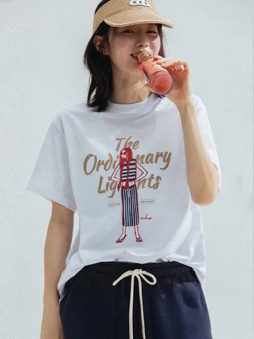 [ANNEHEARTS] Ordinary Girl Tee_WHITE