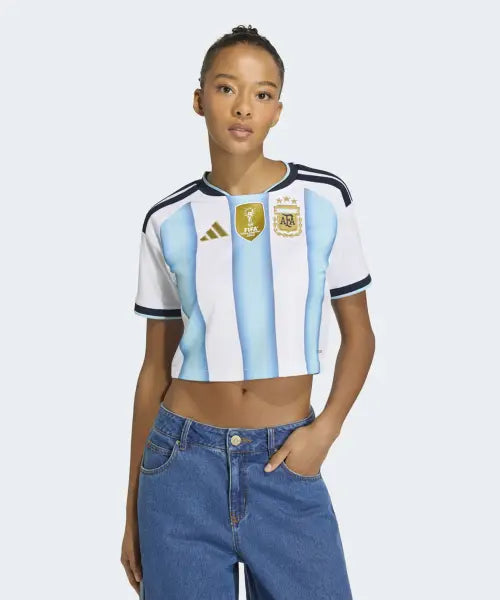 [ADIDAS] AFA H JSY CROWD     WHITE/ICEBLU/LTBLUE / 아르헨티나 26 홈 크롭 저지 - 화이트:아이스블루 / KE5982
