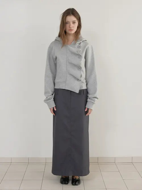 [ASURA] ESSENTIAL MAXI SKIRT (CHARCOAL)