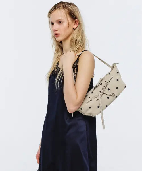 [MARGESHERWOOD] GRANDMA USED SLING BAG_blond wood printed suede