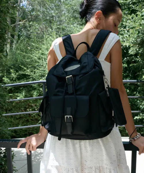 [LOTSYOU] Nostalgia Big Backpack BLACK