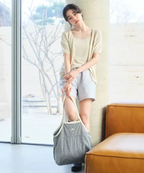 [LEE] Nylon Picnic Shoulder Bag Navy / 나일론 피크닉 숄더백 네이비