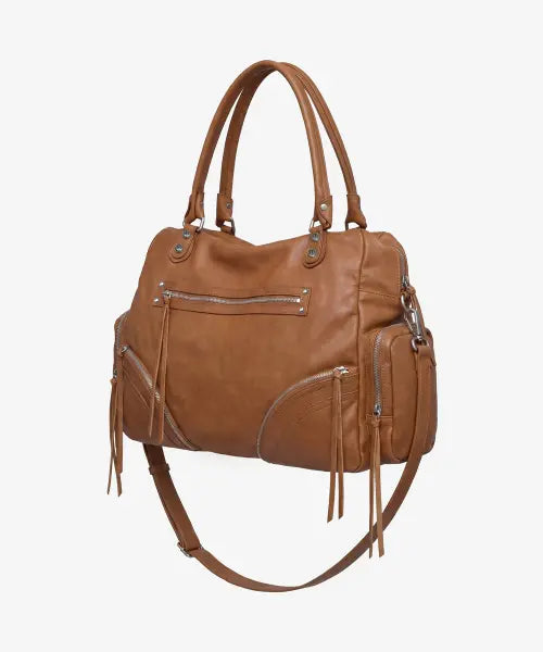 [BLACK PURPLE] Weekender Pocket Bag_Caramel Brown / 위켄더 포켓 백_케러멜 브라운 Weekender Pocket Bag_Caramel Brown