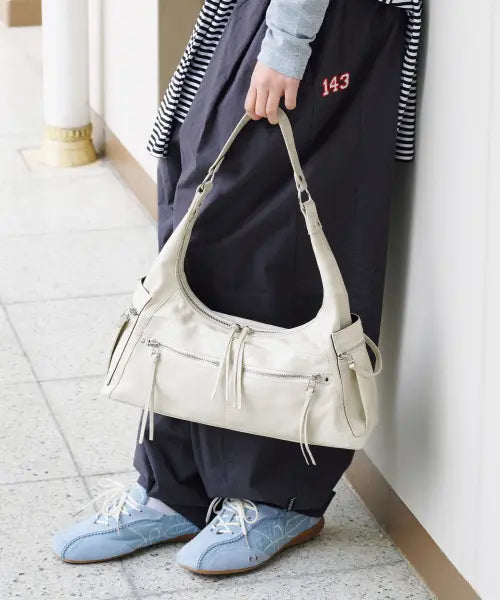 [FENNEC] READY HOBO BAG - STONE IVORY