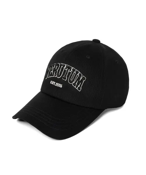[VERUTUM] Arch Volume Logo Bio Washing Ball Cap Black / 아치 볼륨 로고 바이오 워싱 볼캡 블랙