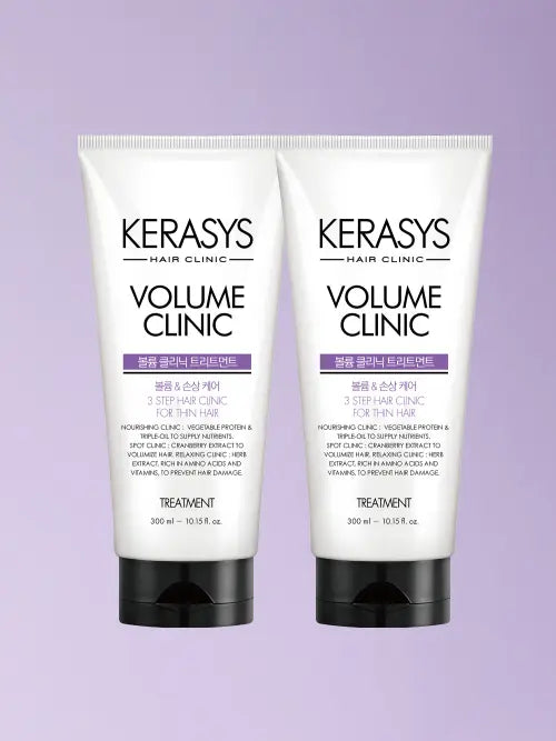 [KERASYS] Kerasys Volume Clinic Hair Treatment, 300ml, 2 Pack / 케라시스 볼륨 클리닉 헤어트리트먼트, 300ml, 2개