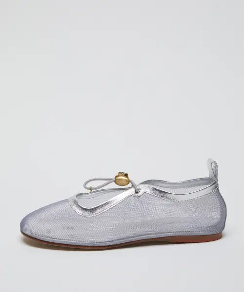 [ARCHIVEPKE] Mesh luv string flats(Mesh silver)_OK1DX26003MSI
