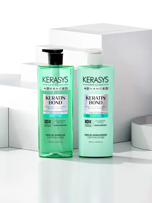 [KERASYS] Kerasys Keratin Bond Purifying Shampoo/Treatment 750ml (Set of 2) / 케라시스 케라틴본드 퓨리파잉 샴푸/트리트먼트 750ML*2개 골라담기