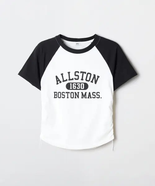 [SPAO] Allston Raglan Shirring Short Sleeve T-shirt / ALLSTON 래글런 셔링 반팔티_SPRPG24G55