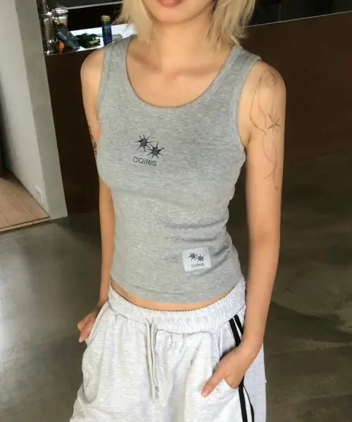 [COIRIS] LEON ROUND NECK SLEEVELESS (4COLOR) / 레온 라운드 넥 슬리브리스 나시 (4컬러)