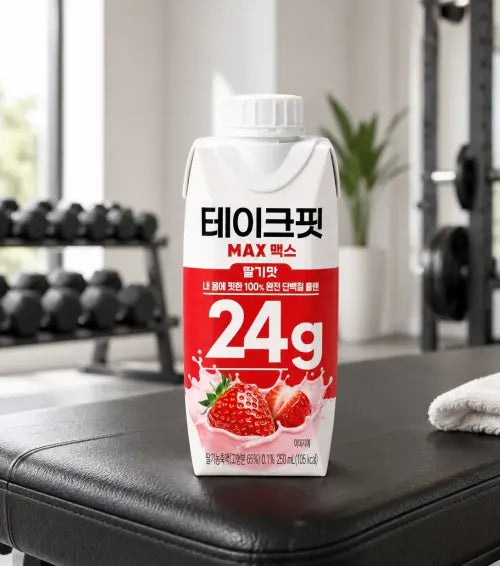 [TAKE-FIT] 12 Pack Takefit Max 24G Strawberry Flavor 250ml / [12개] 테이크핏 맥스 24G  딸기맛 250ml