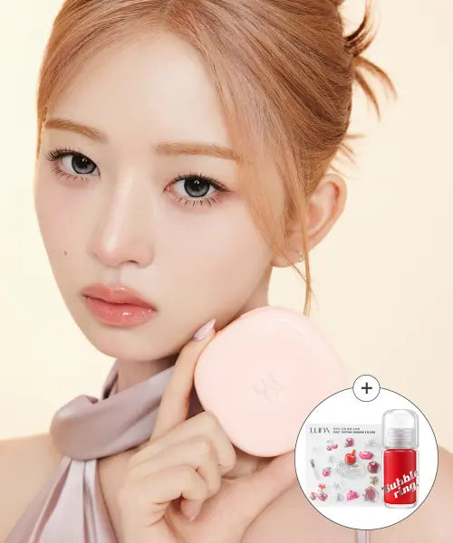 [LUNA] Long Lasting Concealer Cushion (Main + Refill) + Fruit Sticker + Gloss (No. 6 Tomato Jam) Gift Set / 롱래스팅 컨실 쿠션(본품+리필)(+후르츠 스티커,글로스(6호 토마토잼) 본품 증정)