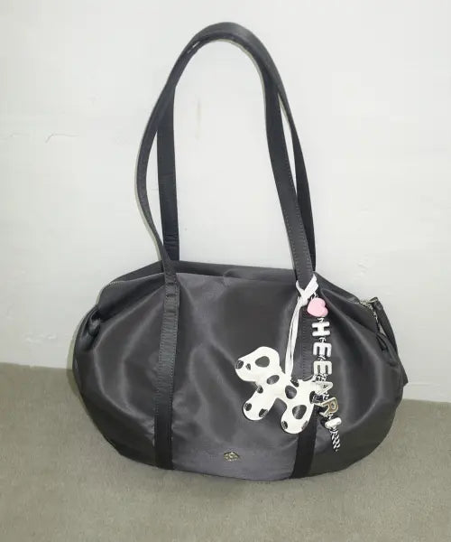 [HEEARI] Aurora Shirring Duffle Bag_Charcoal / 오로라 셔링 더플백_차콜