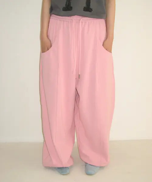 [RONRON] MINI HEART BALLOON JOGGER PANTS SOFT PINK