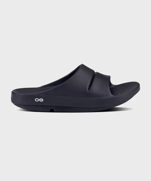 [OOFOS] [OOahh] Unisex Black Slides / [OOahh] 블랙 남여공용 슬라이드
