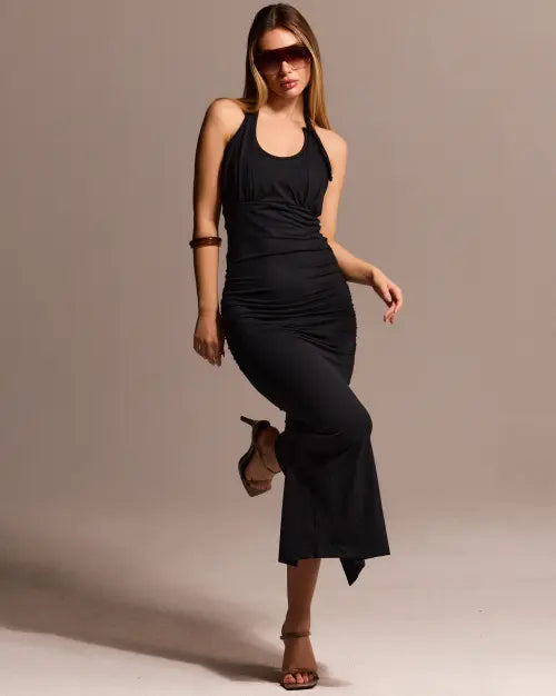 [COOLSIS] CS HALTER SLEEK DRESS-008