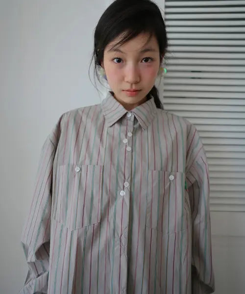 [NOCONTENT] 394. Daisy Shirt - Gray / 394. 데이지 셔츠 _ 그레이