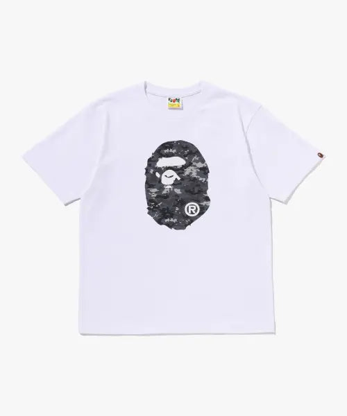 [BAPE] Multi Pixel Camo Ape Head T-Shirt (M) WHITE / 멀티 픽셀 카모 에이프 헤드 티셔츠(M) WHITE