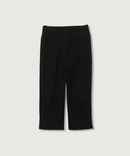 [MOOD INSIDE WOMAN] Women's Black Capri Pants / (woman) 밴딩 카프리 팬츠_Black