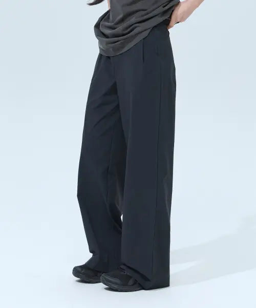 [BLACK MONSTER FIT] Women's Cool Tension Wide Pants (2 Colors) / 우먼 쿨 텐션 와이드 팬츠(2 color)