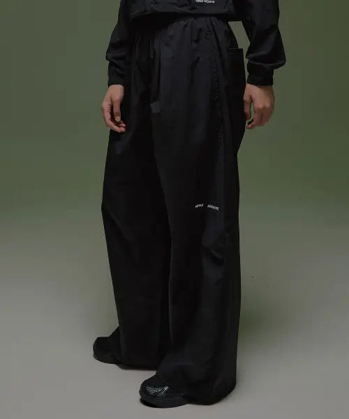 [MFAV] Cutline Two-Tuck Pants Black / 컷라인 니 투턱 팬츠 블랙