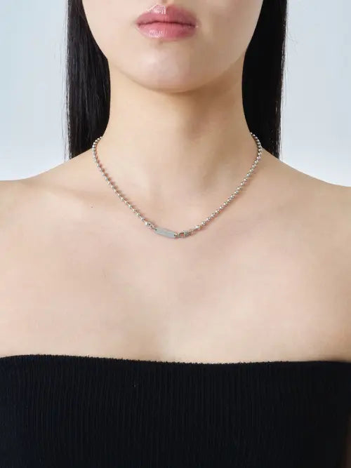 [COZYWAVECLUB] BALL CHAIN NECKLACE 01