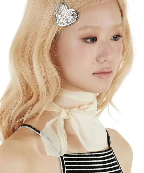 [EIREVE] CRINKLED SHEER SCARF (BEIGE) / 크링클 쉬어 스카프 (베이지)