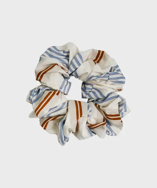 [RUGUM] Hair Scrunchie Tie Band Accessory / 맨션스트라이프 스크런치