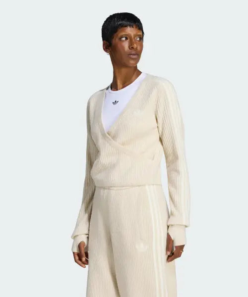 [ADIDAS] Knit Wrap Cardigan / 니트 랩 어라운드 가디건 LD4840