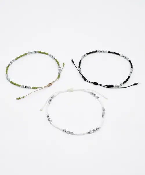 [IAMJ] Cube Mix Beads Bracelet (3colors) / 큐브 믹스 비즈 팔찌 (3colors)