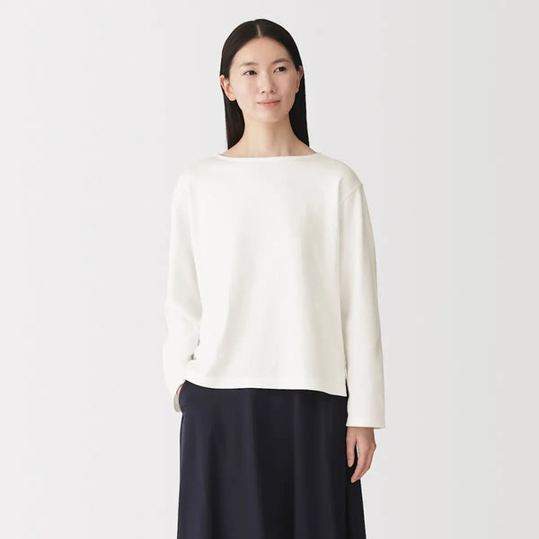 [MUJI] Tavernsu Boatneck Long Sleeve T-Shirt / 태번수 보트넥 긴소매 티셔츠