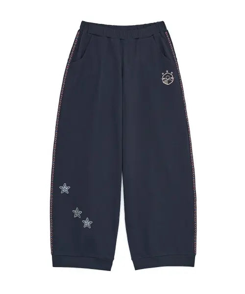 [HUG YOUR SKIN] Ethnic line track pants (Navy) / 에스닉 라인 트랙 팬츠 (네이비)