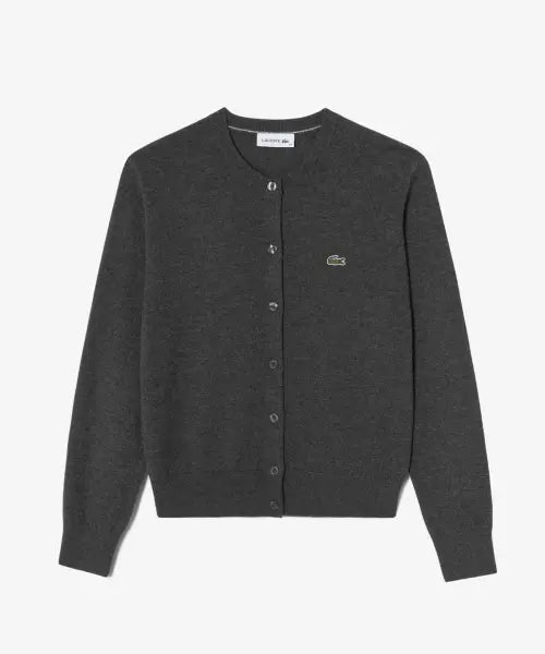 [LACOSTE] Women's Basic Crewneck Cardigan AF222E-56N EL6 / 여성 베이직 크루넥 가디건 AF222E-56N EL6