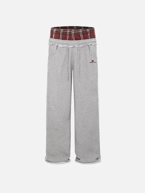 [AELFRIC EDEN] Sport-Infused Baggy Sweatpants \u0026 Sweatpants 01243E0399-GY / Sport-Infused Baggy Sweatpants \u0026 Sweatpants 배기 진 01243E0399-GY