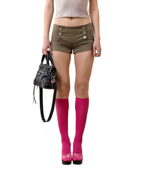 [HILLDA] Scout Roll-Up Shorts [Khaki] / 스카우트 롤업 쇼츠 [카키]
