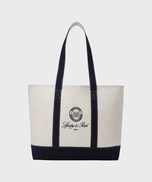 [SPORTY\u0026RICH] S&R Two-Tone Tote Bag R265BOB100 / 서울 익스클루시브 S\u0026R 투톤 토트백 R265BOB100
