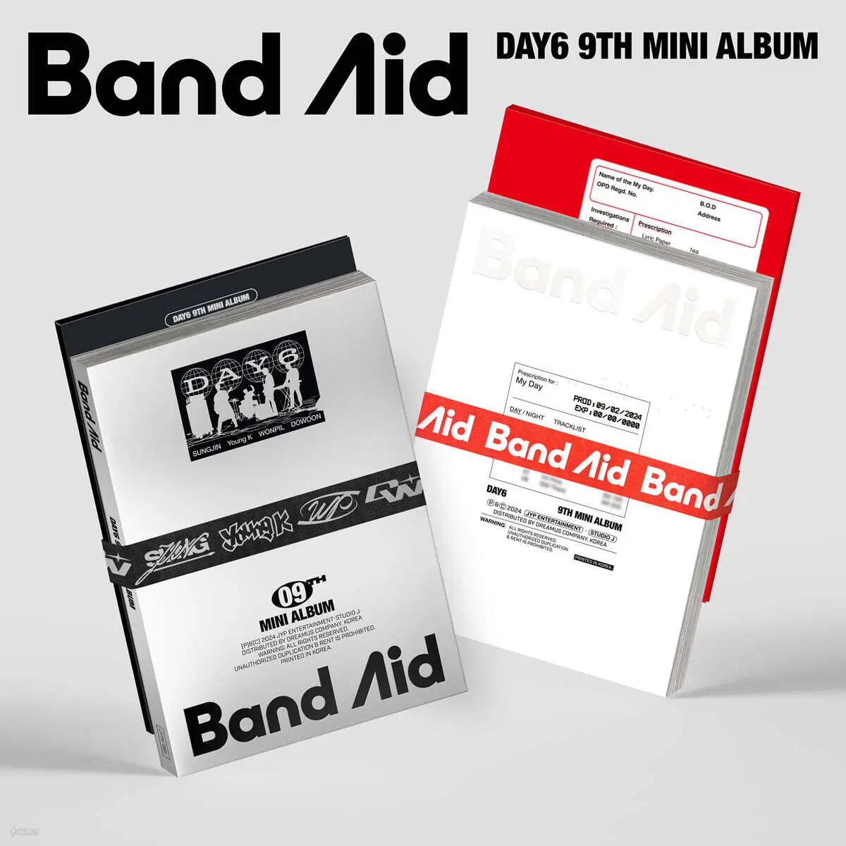 [Day6] DAY6 - Mini Album Vol. 9: Band Aid / DAY6 (데이식스) - 미니앨범 9집 : Band Aid [2종 중 1종 랜덤발송]