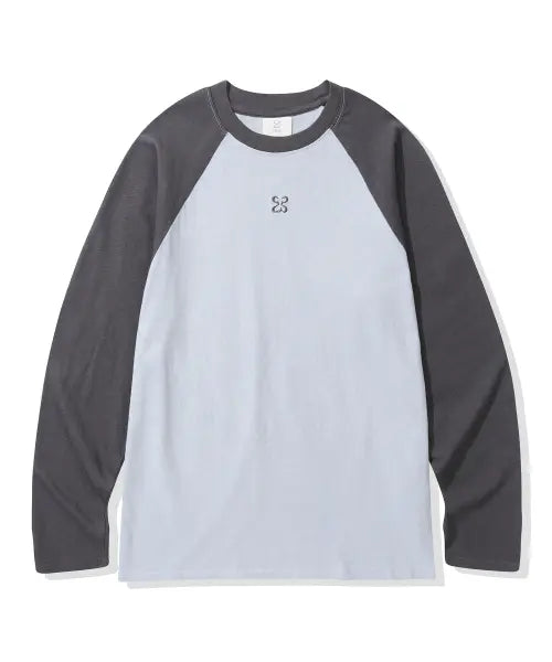 [CGP] Women's Raglan Colorblock Long Sleeve / (우먼) 레글런 배색 롱슬리브_스카이블루
