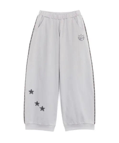 [HUG YOUR SKIN] Ethnic line track pants (Gray) / 에스닉 라인 트랙 팬츠 (그레이)