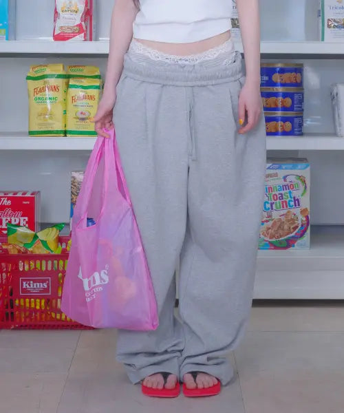 [KIMS FRESH COTTON MARKET] Kims Kims X Kims Voix Single Pleat Ballon Pants Grey / [김샤브칼 X KIMS] Voix Single Pleat Ballon Pants Grey