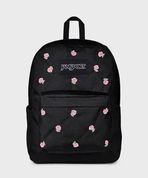 [JANSPORT] Superbreak Plus Laptop FX Just a Rose Embroidery Black / 슈퍼브레이크 플러스 랩탑 FX JUST A ROSE EMBROIDERY BLACK