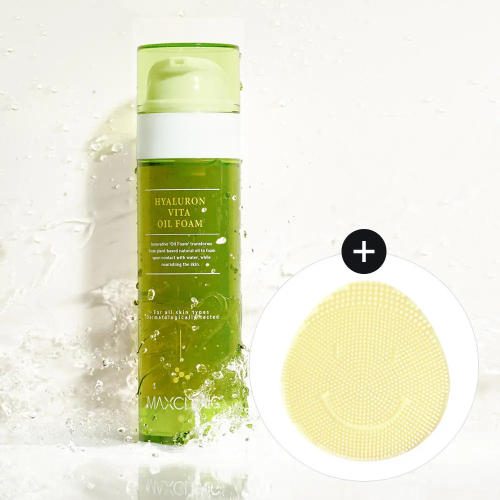 [Max Clinic] Maxclinic Hyaluron Vita Oil Foam 110g (with free Blackhead Cleansing Pad) / [블랙헤드 클렌징 패드 증정] 맥스클리닉 히알루론 비타 오일폼 110g