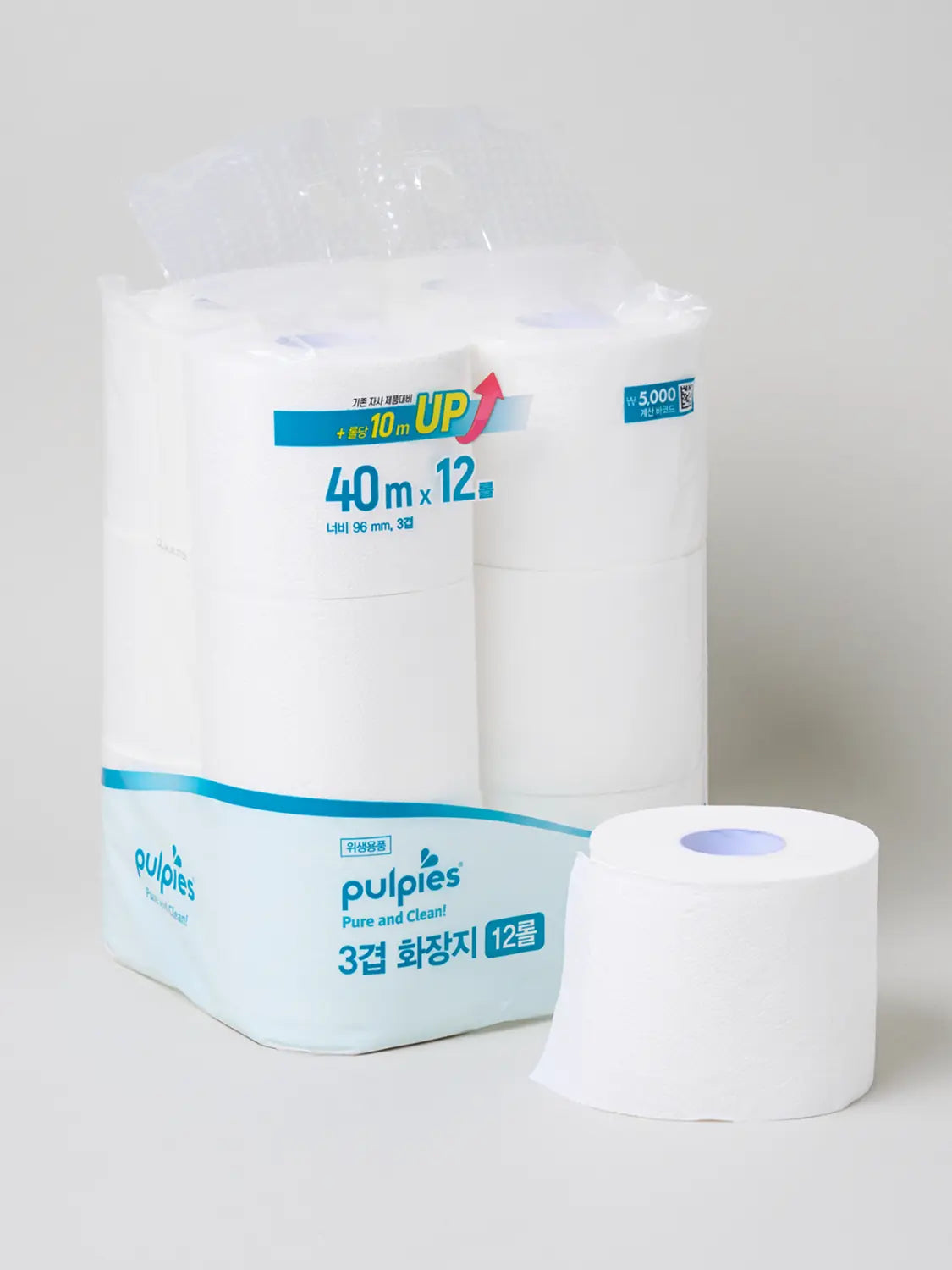 [DAISO] 3-Ply Toilet Paper 40m x 12 Rolls / 3겹 두루마리 화장지 40 m x 12롤