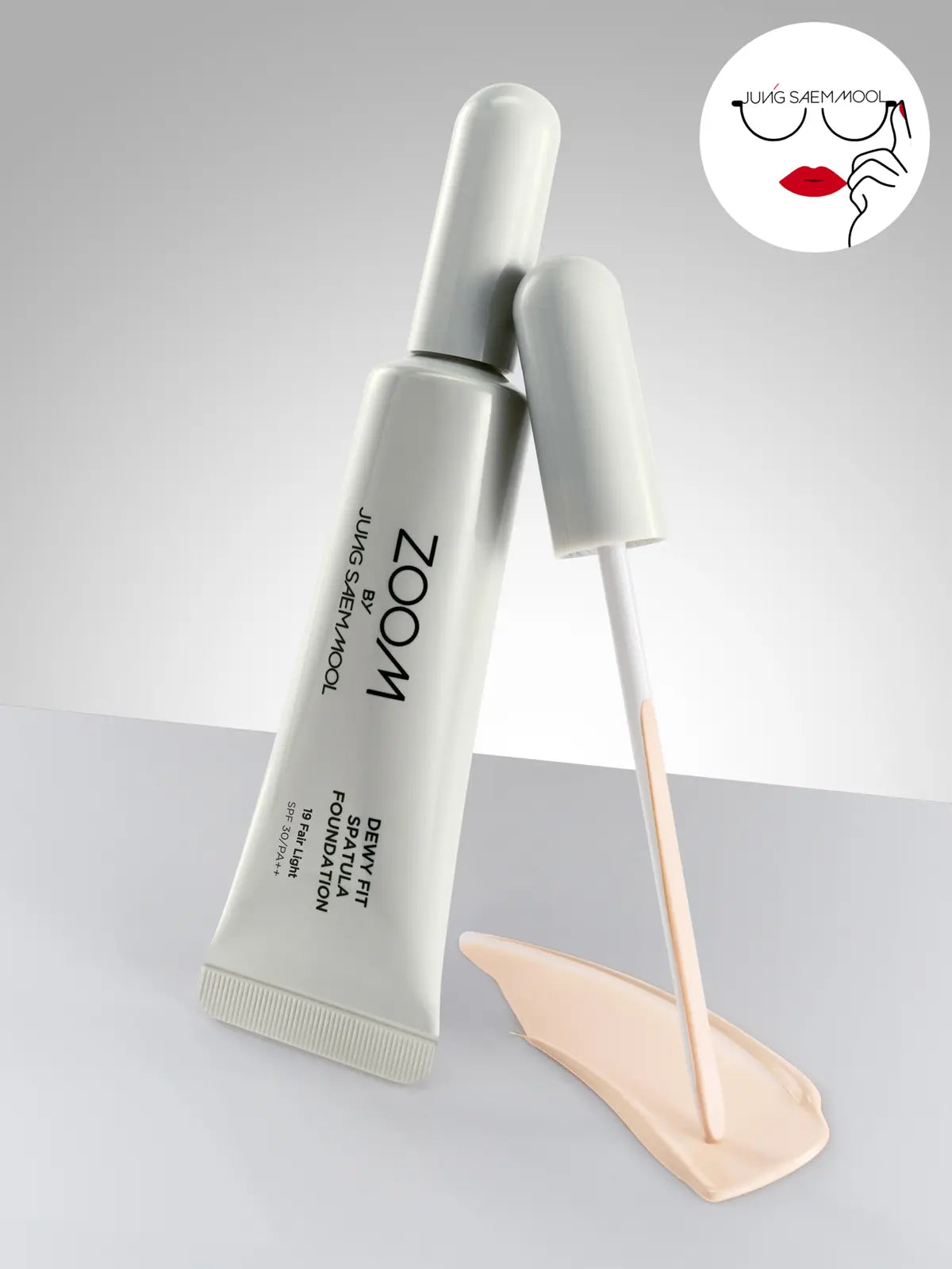 [Jsm by Jung Saem Mool] Joungsaemool Zoom Dewey Fit Spatula Foundation 19 Fair Light (25 ml) / [19호 페어라이트]줌 바이 정샘물 듀이핏 스파츌라 파운데이션 25 ml