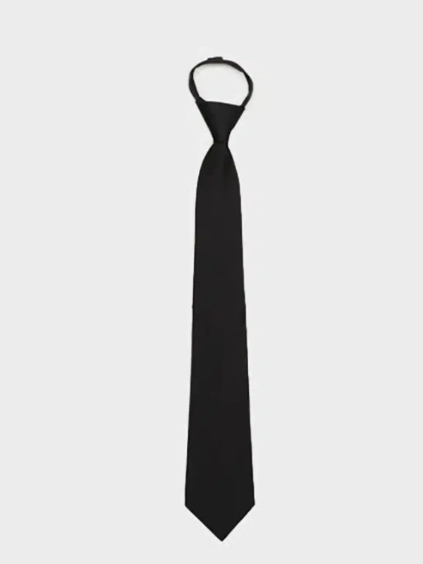 [DAISO] Zipper Tie (Black) / 지퍼 넥타이 (블랙)
