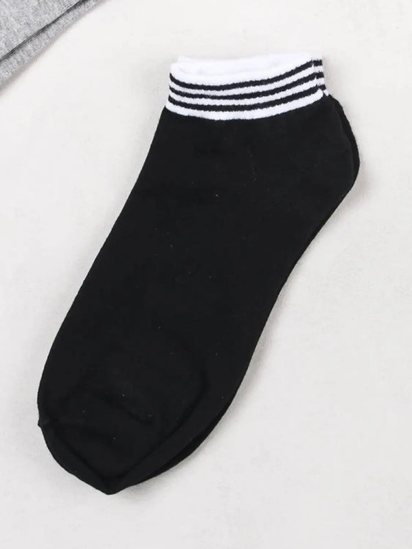 [DAISO] Men's Ankle Socks with Stripes / 남성 발목 스트라이프 단목양말