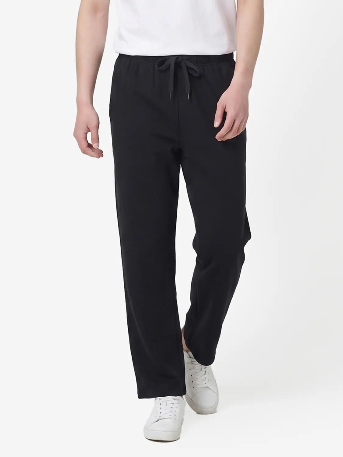 [DAISO] Daily Straight Pants - Black / 데일리 스트레이트 팬츠 M 블랙