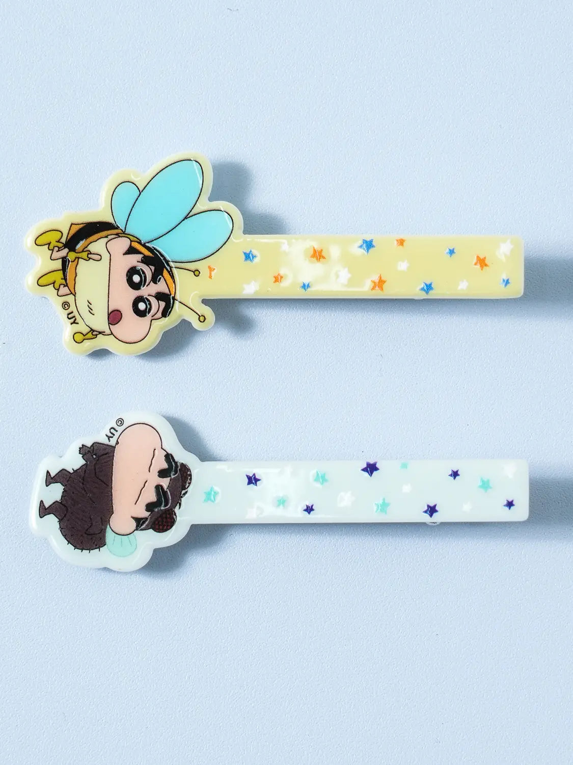 [DAISO] Crayon Shin-chan Slim Hair Claw Clips (Set of 2) - Insect / 짱구 슬림 헤어 집게핀 2개입 곤충